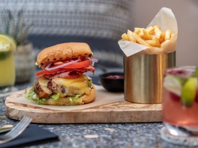 Cajun Chicken & Cheddar Burger