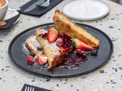 Cherries Jubilee French Toast