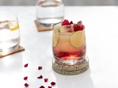Raspberry and Rosewater Spritzer